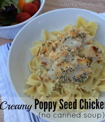 Poppy Seed Chicken Recipe with no canned soup