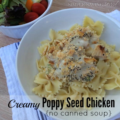 Poppy Seed Chicken Recipe with no canned soup