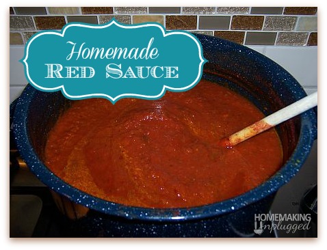 Homemade Red Pasta Sauce
