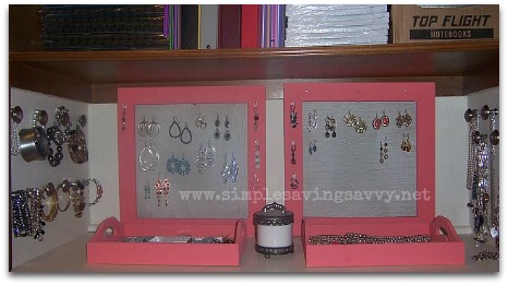 DIY Jewelry Organizer