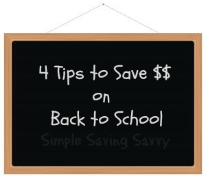 4 Tips to Save on Back to School