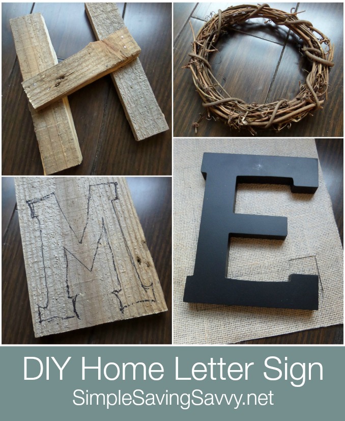 Home Decor letter sign