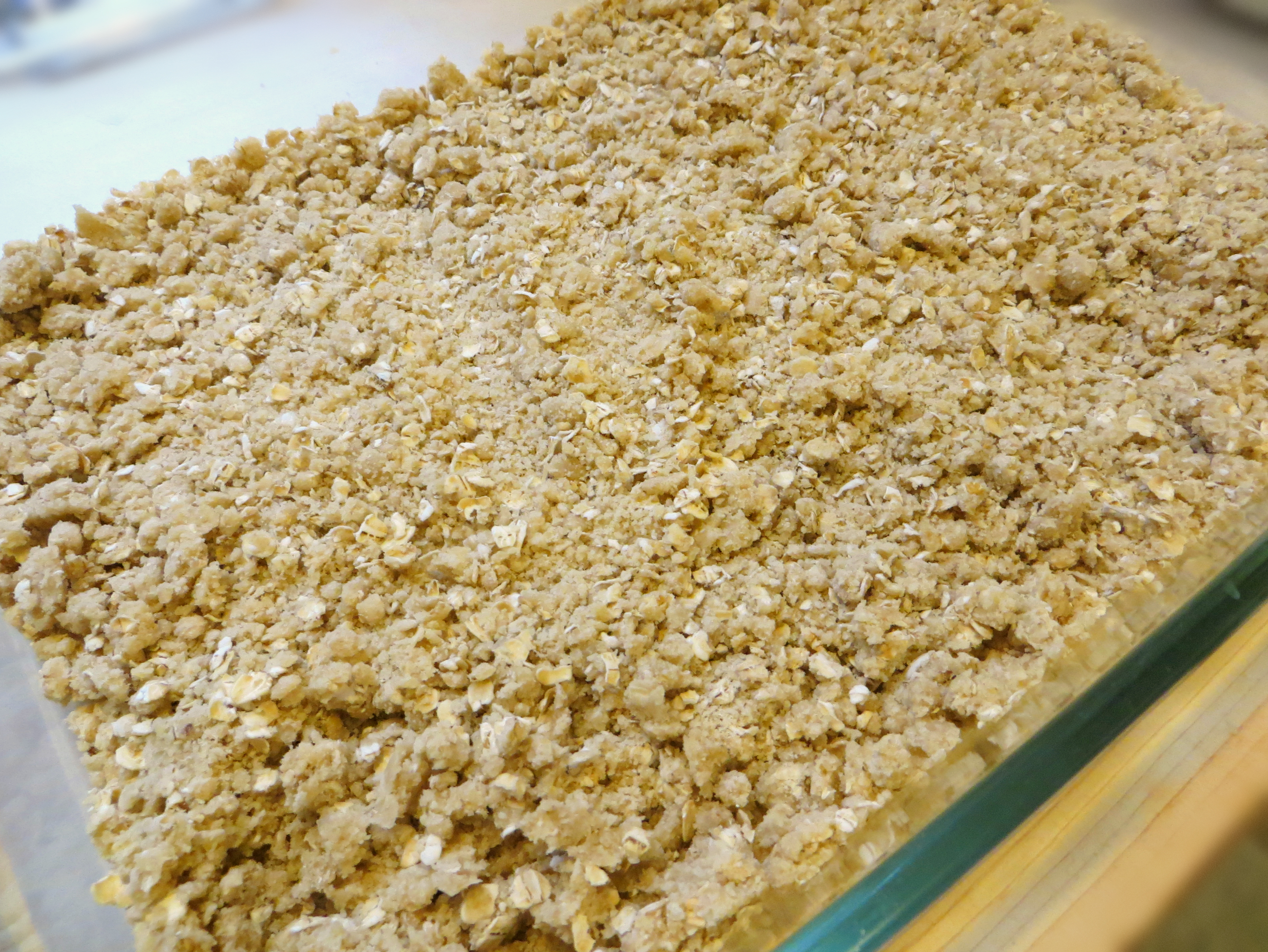 Cranberry Crumb Bars Crumb Layer