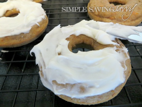 Baked Carrot Cake Donuts With Cream Cheese Frosting