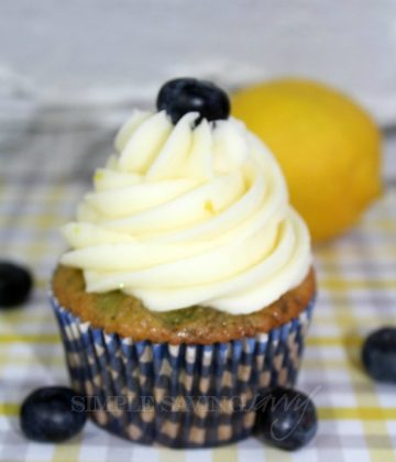 Lemon Blueberry Cupcakes from Scratch