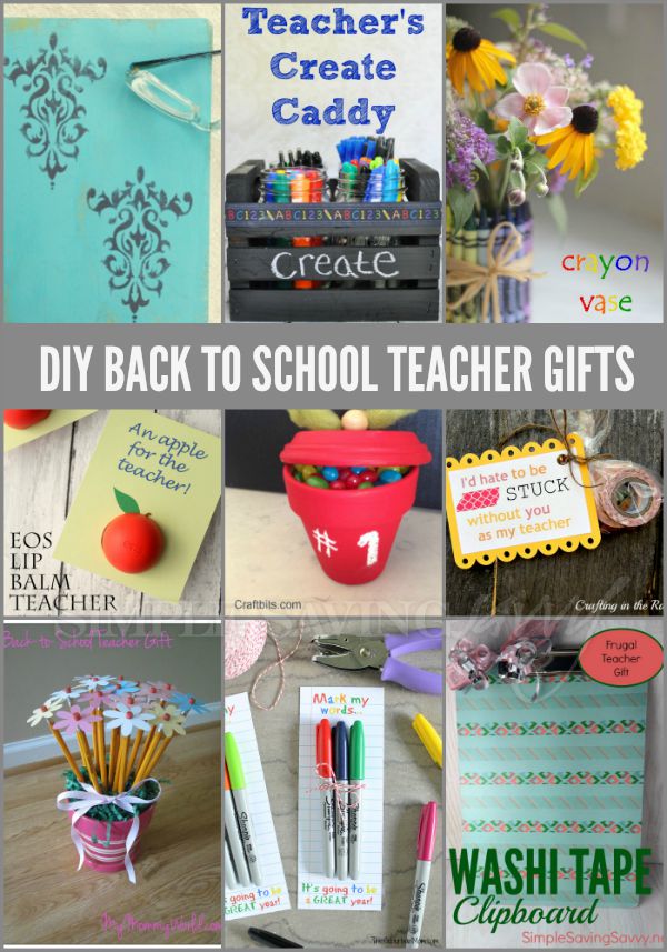 DIY Back to School Teacher Gifts