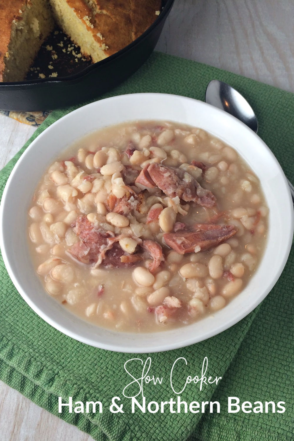 Slow Cooker Ham and Northern Beans
