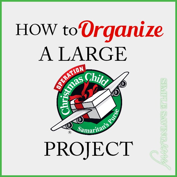 How to organize a large operation christmas child project