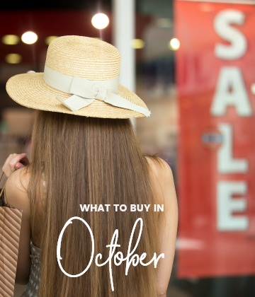 savvy shopper's guide - what to buy in October