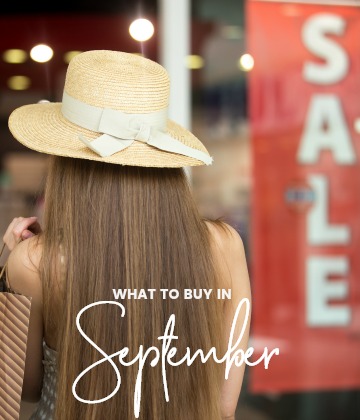 Savvy Shopper's Guide - what to buy in September