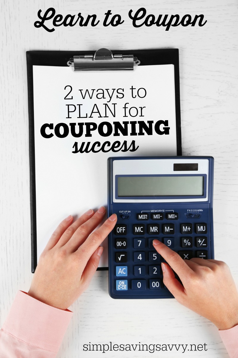Plan for Couponing Success from Simple Saving Savvy
